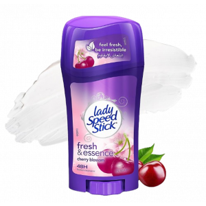 LADY SPEED STICK FRESH & ESSENCE CHERRY BLOSSOM — 48 HR DEODORANT ANTIPERSPIRANT 65 GM